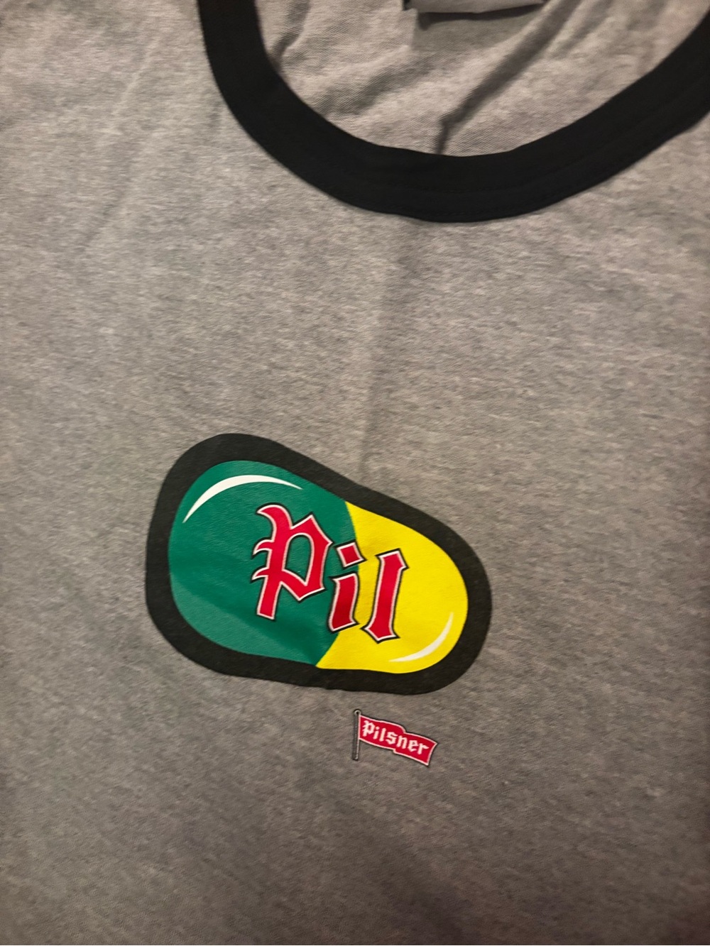 Pilsner Gray Ringer Tee - Picture 2 of 4